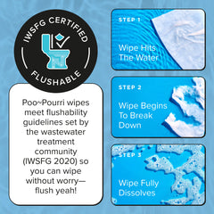 Unscented Flushable Wipes - Poo~Pourri