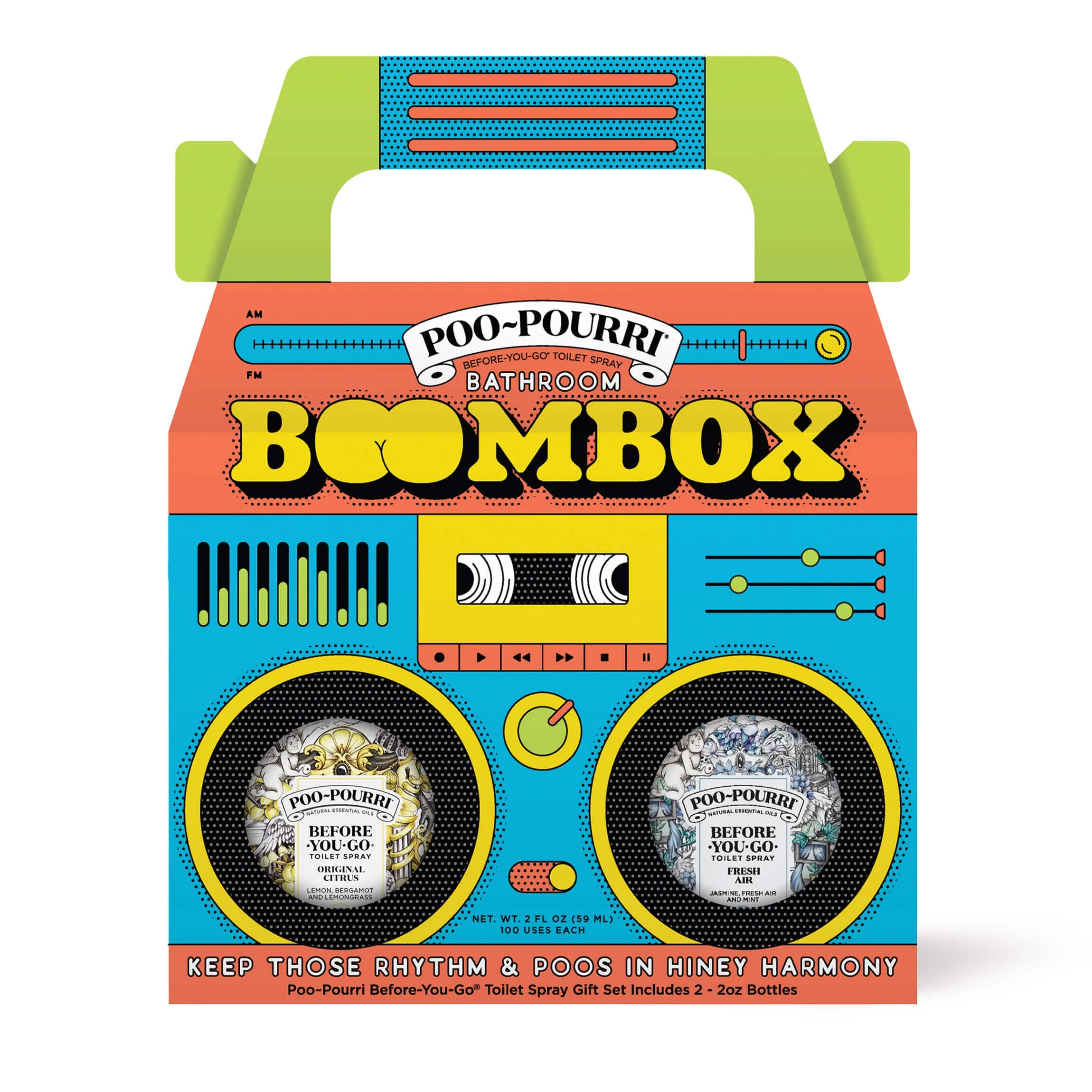 Bathroom Boombox Set - Poo~Pourri Toilet Spray